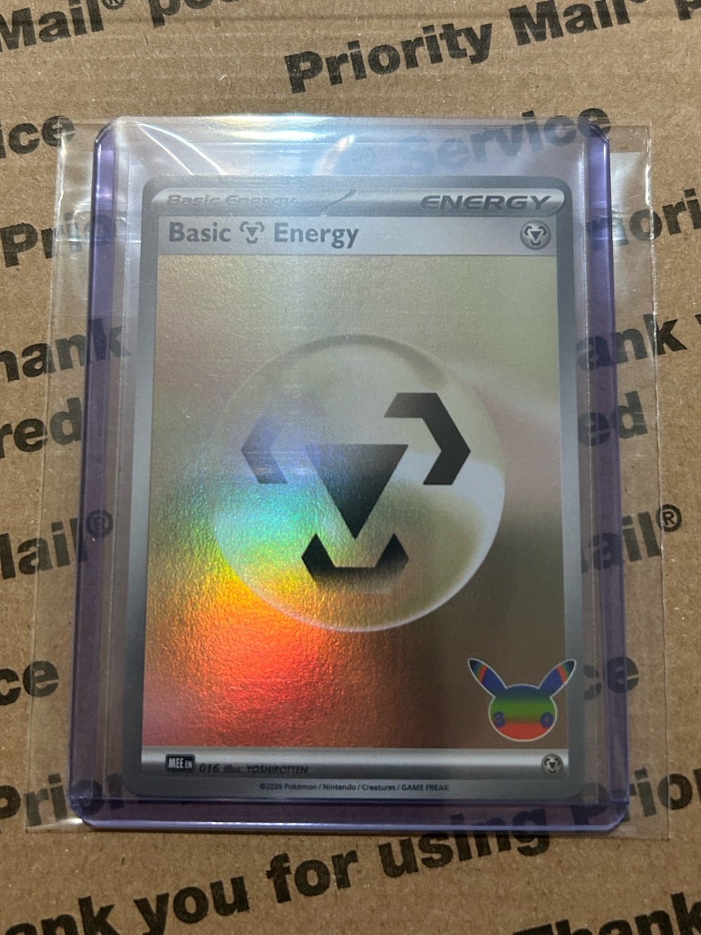 Holo Basic Energy 30th Celebration Pokemon TCG Card No. 016